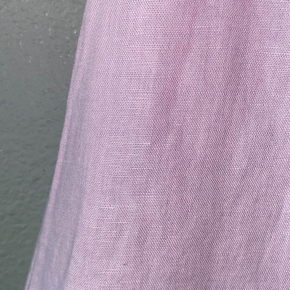 Zara Lavender Linen Blend Bow Trim Skort - Picture 4 of 16